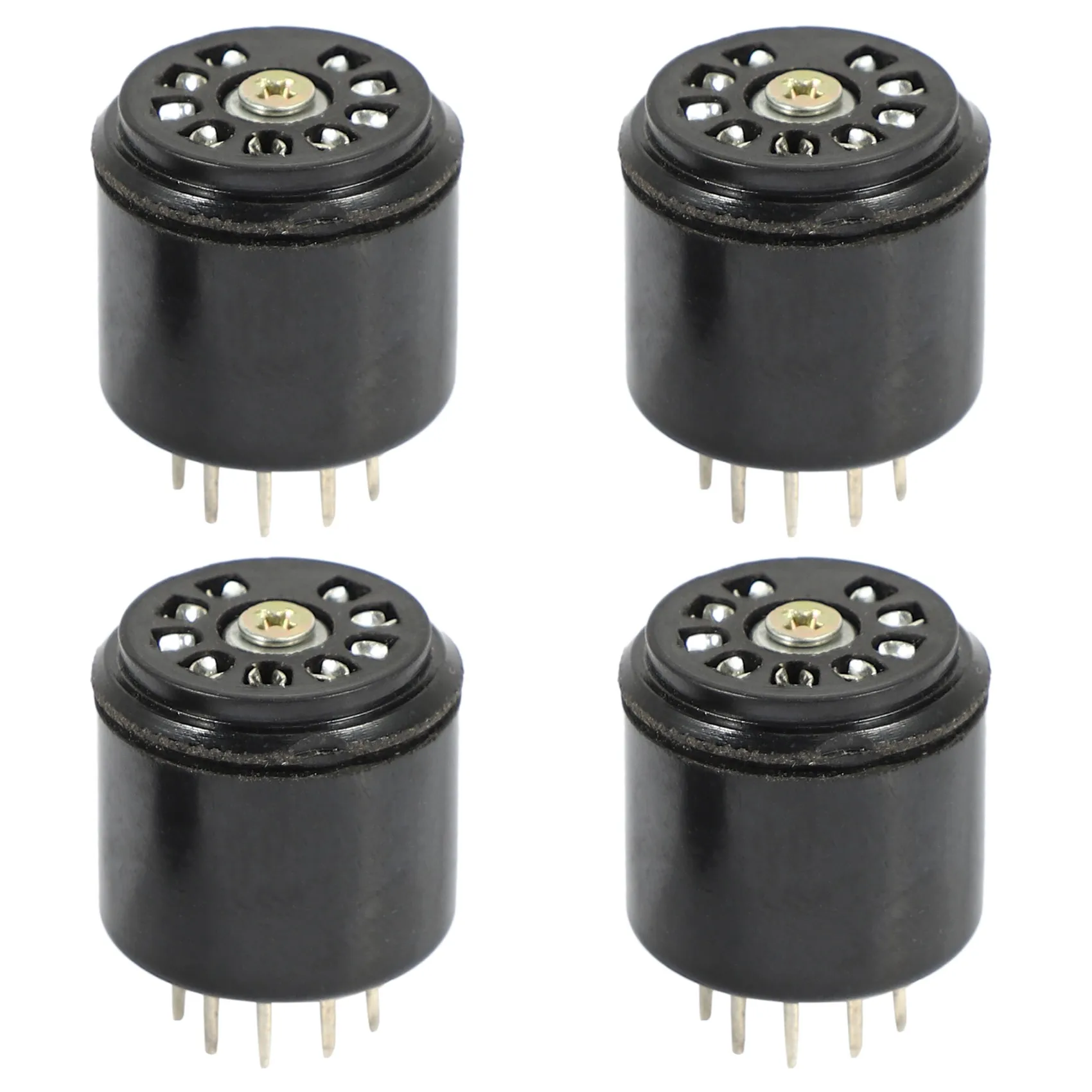 4x 9Pin Bakelite Vacuum Tube Socket Saver base For 12AX7 12AU7 ECC82 ECC83 amps, 4 Pcs