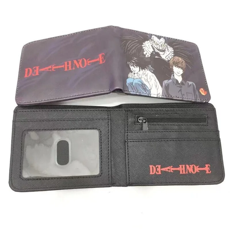 Horror comics Death Note anime game peripheral wallet short folding coin purse student card bag birthday gift