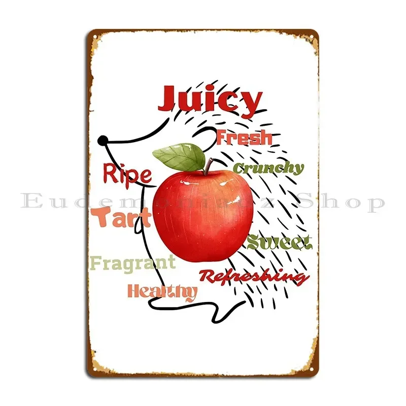 Apple From Grandpa S Orchard Metal Plaque Plaques Customize Painting Kitchen Wall Decor Tin Sign Poster