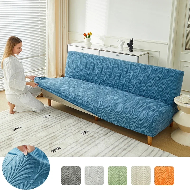 2024 new all-inclusive jacquard sofa bed cover,stretch futon sofa slipcovers,sofa protector for kid,pets,easy to wash