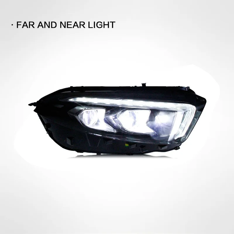 Sewiyolin รถ LED ไฟหน้าสําหรับ Benz W177 A180 LED 2015-2018 หมอก DRL เบรคเลี้ยวสัญญาณ Plug and Play