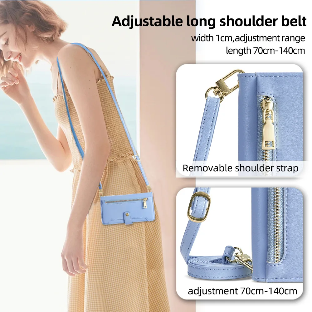 

Luxury Leather Phone Case for X Cover 5 6 7 Pro Wallet Case Galaxy Xcover 7 ProFlip Cover Lanyard Flip Shell Phone Accessories