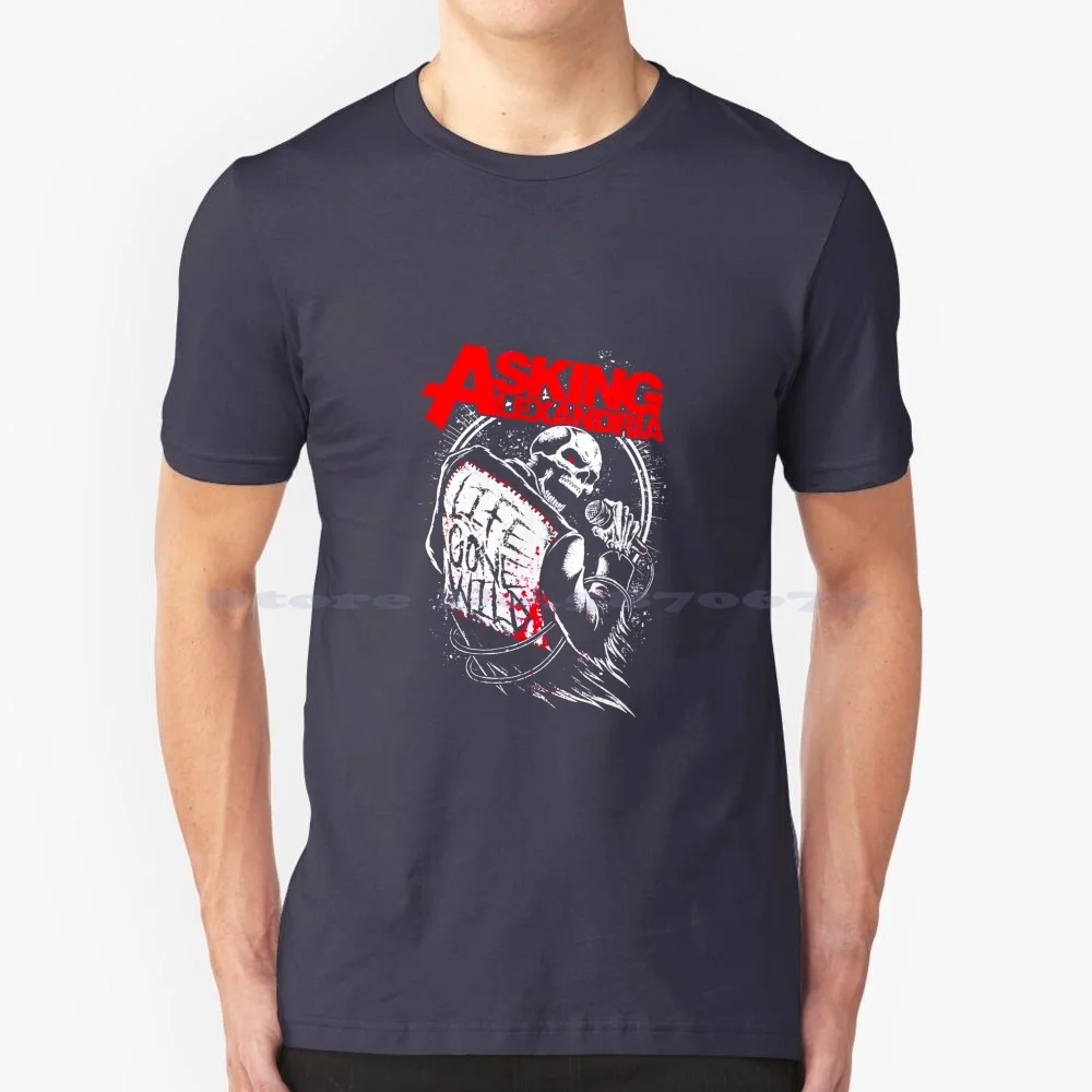 Asking Alexandria Music Band T Shirt 100% Cotton Tee Asking Alexandria Band Music Hardcore Metalcore