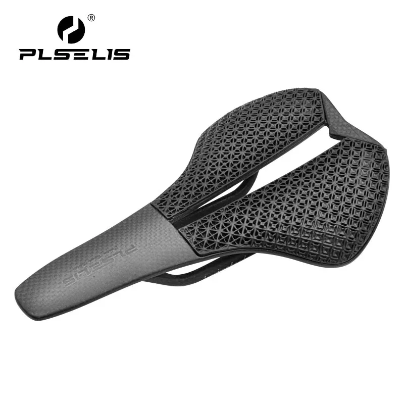 

Велосипедное седло для горного велосипеда из карбона T700 T800, 3D-печатное, полое, легкое, с коротким носком, для велоспорта, гонок, тренировок MTB, дышащее