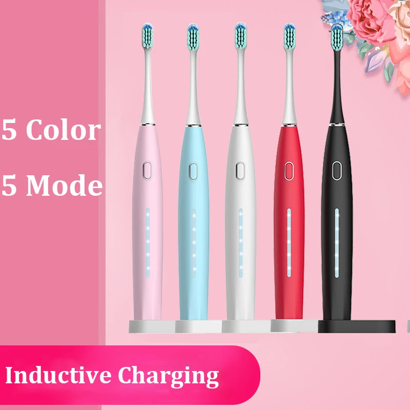 Magnetic Levitation Electric Toothbrush Adult Smart Rechargeable Ultrasonic Waterproof Soft Bristle Brush Head Automatic Lazy