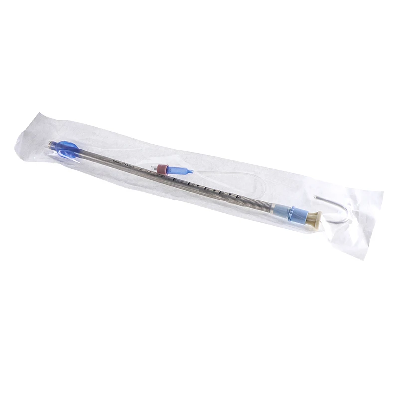 Canack Vet Silicone Reinforced Endotracheal Tube With Cuffed Intubating Stylet Disposable Medical Endotrachal Tube ID4.0-8.5