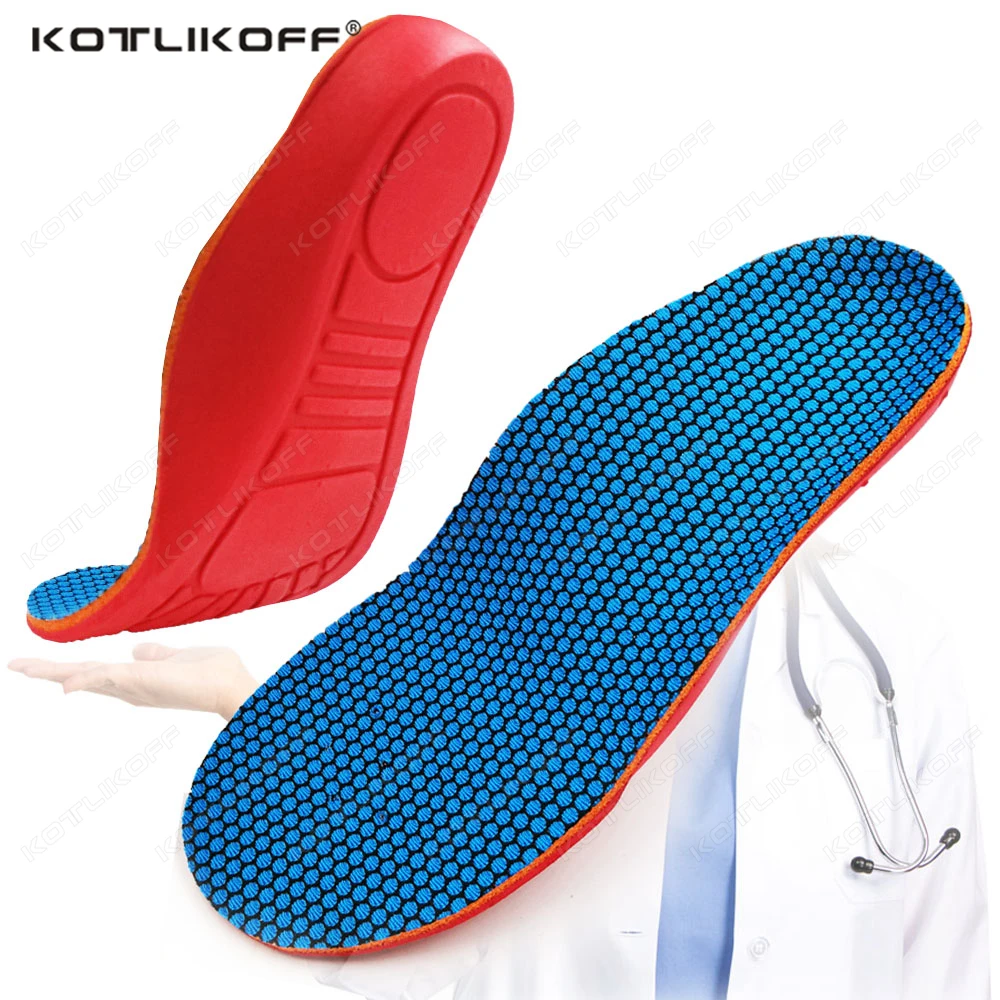 KOTLIKOFF 1/2 Pairs Children Orthotics Arch Support Shoe Insoles Flat Feet Inserts Pad Pain Relief for Kids Comfortable Insoles