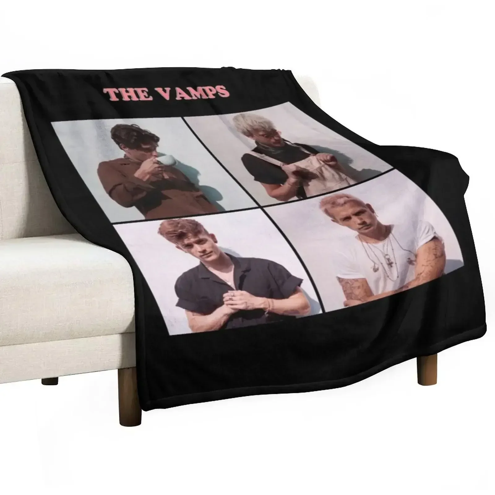 The Vamps - Cherry Blossom era Throw Blanket Luxury St Picnic Soft Big Vintage Stuffeds Nap Blankets