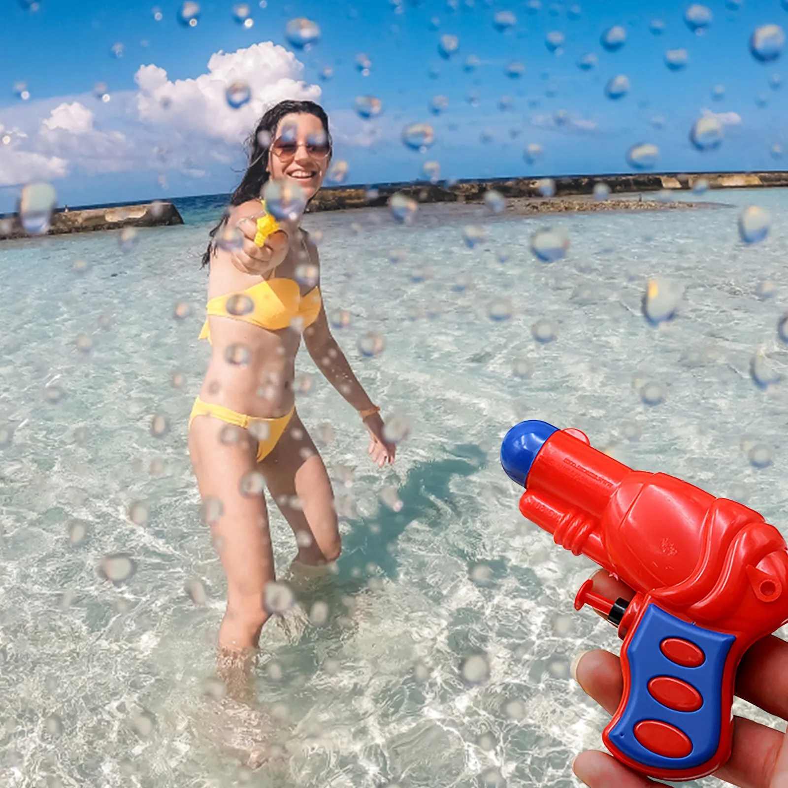 Toy Gun Children's Water Toy Beach Swimming Pool Water Gun Summer Kids Baby Parent-Child Play With Water Spray pistola de agua