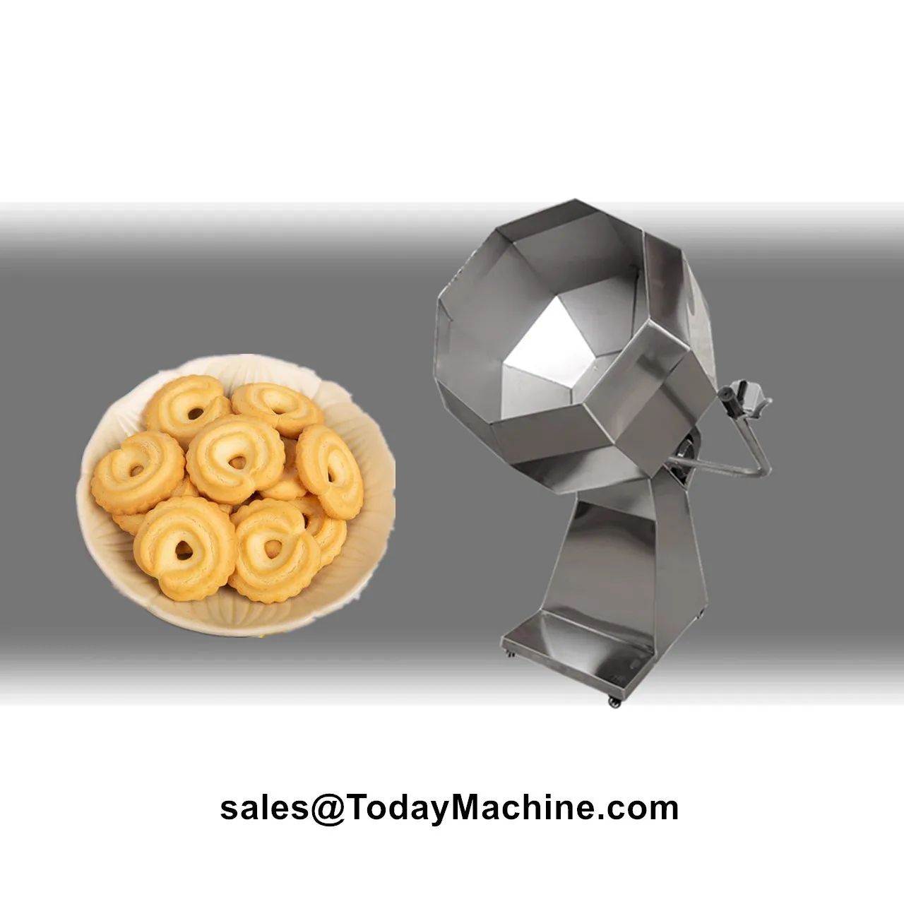 

Octagonal Shape Mixer French Fries Seasoning Snack Food Flavoring Machine