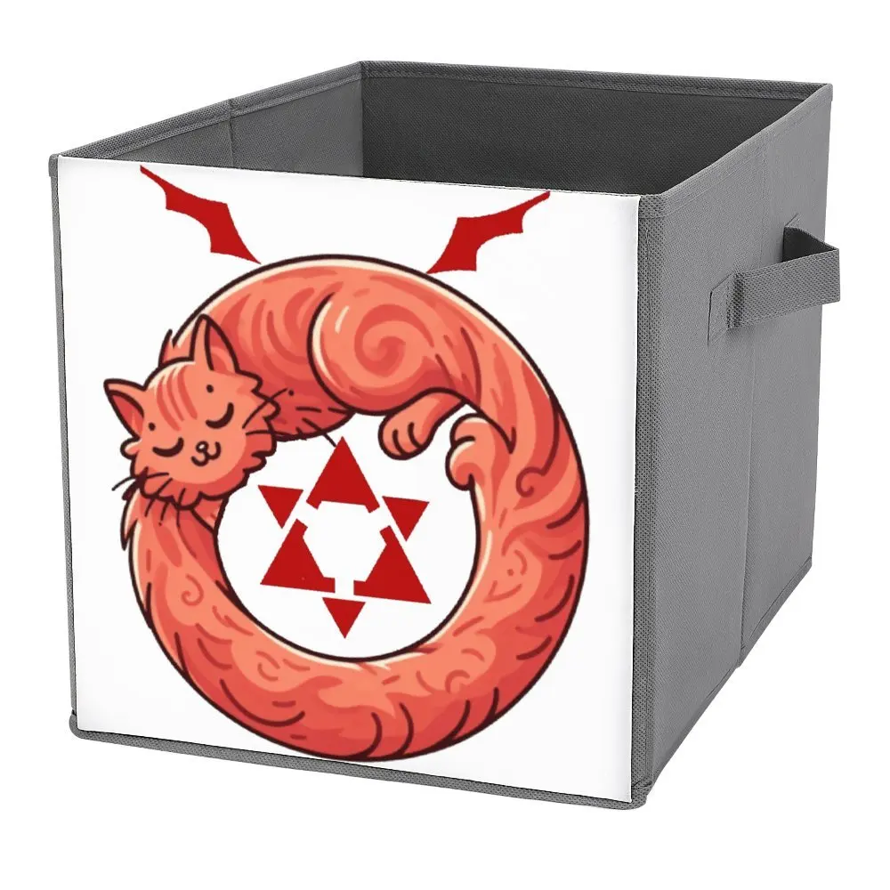 Homunculus Ouroboros Purroboros Storage Tank  Folding Storage Box Large Capacity Storage of Socks Lifting Hand Convenient Vintag