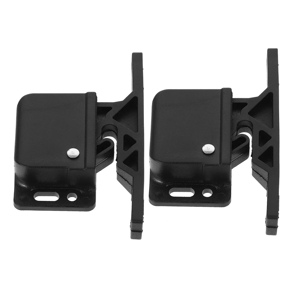 2 Sets Drawers RV Accessories Lock Latches and Catches Door Storage Push for Cabinets Hardware Black Parts