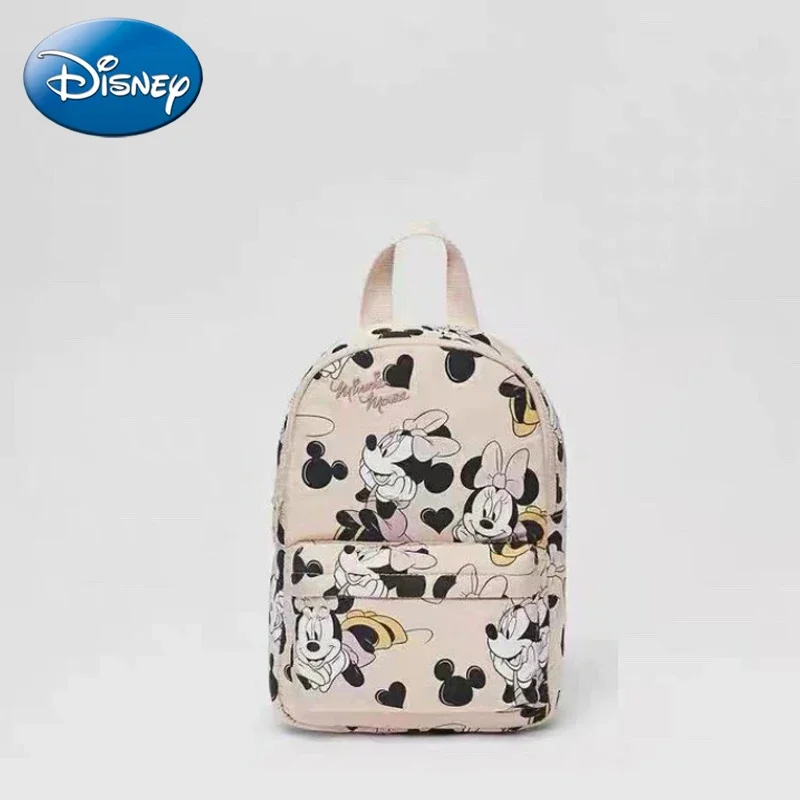 Disney new cartoon Minnie children\'s backpack children\'s bag toddler Mickey Mouse printed pink backpack