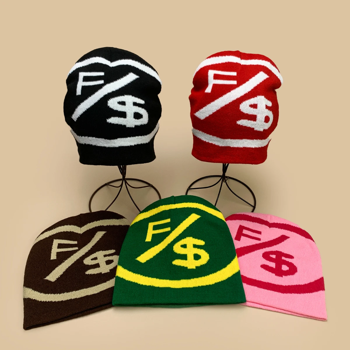 

Hip-hop Simple Jacquard Letters Dollar Knitted Hats New Men Women Warm Street Fashion Personal Versatile Rap Skateboard Beanies