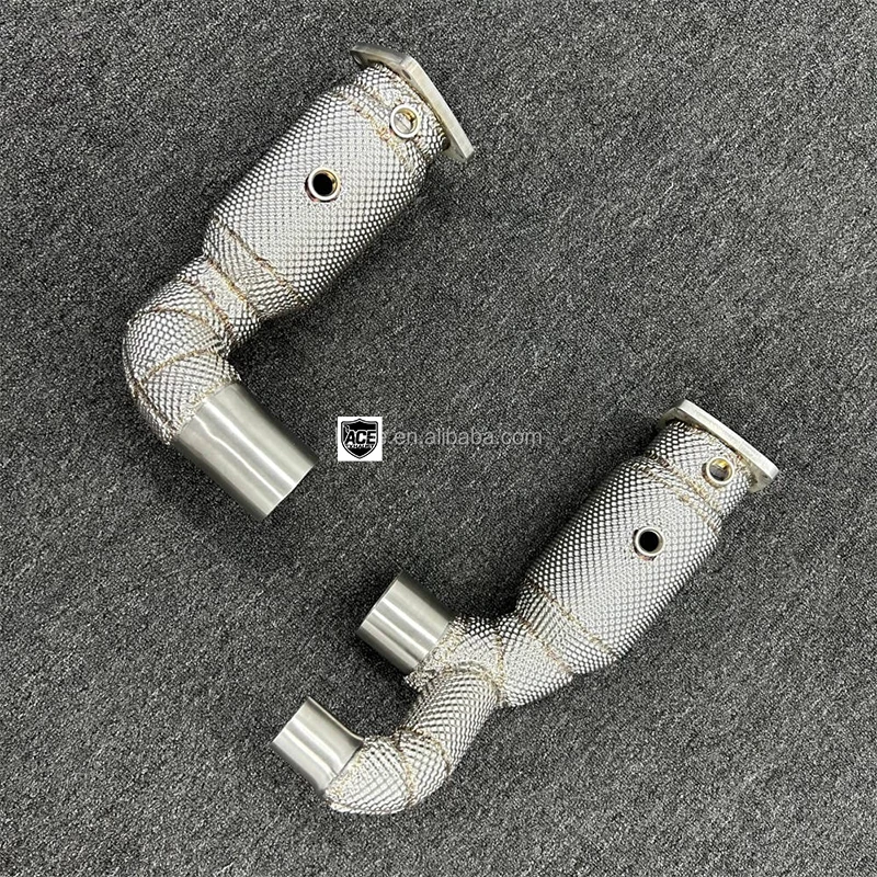 Leistungs-Auspuff-Downpipe für Porsche Carrera 911 991.2 3.0T mit Hitzeschutz, Automobil-Upgrade-Leistungsteil – Detail 10