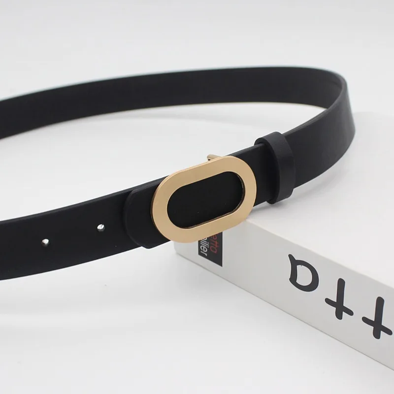 Cintos femininos de couro genuíno designer famosa marca moda liga anel círculo fivela ouro menina jeans vestido cintos selvagens ld033