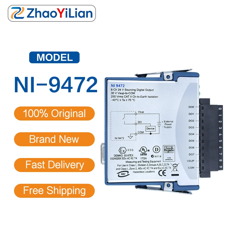 For National Instruments NI-9472 C Series 32 Channel 24V Sourcing Digital Output Isolated DAQ Module cDAQ cRIO