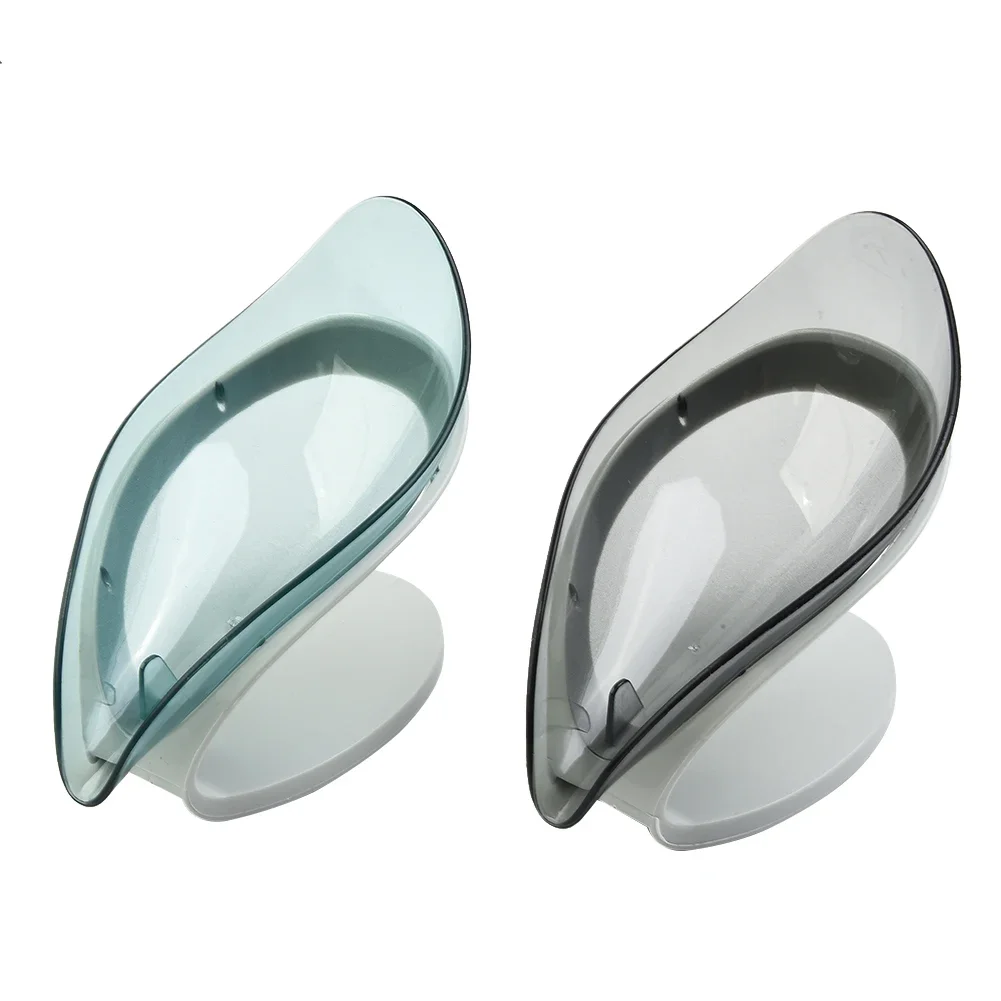 Soap Dishes Dispensers Leaf Soap Tray Case Bathroom Bathroom Shower Dish Holder Kitchen Sink Stand Box Portable Practical