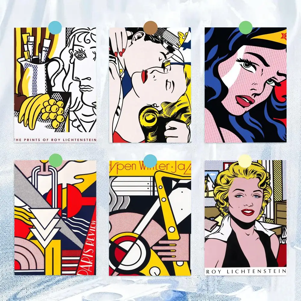 Artist PopArt R-Roy Lichtenstein Poster HD Wall Decor for Bedroom Living Room Dorm Bar Cafe Office Gift