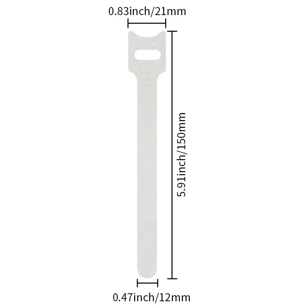 50pcs Reusable 50pcs Cable Organizer Releasable Nylon Hoop Tape Loop 7 Colors Phone Accessories Mouse