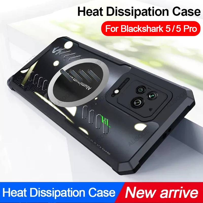 For Black Shark 5 Pro 4 4S Pro 5RS Case HD Transparent Heat Dissipation Protection Cover for BlackShark 5 Pro 4 4S Pro Case