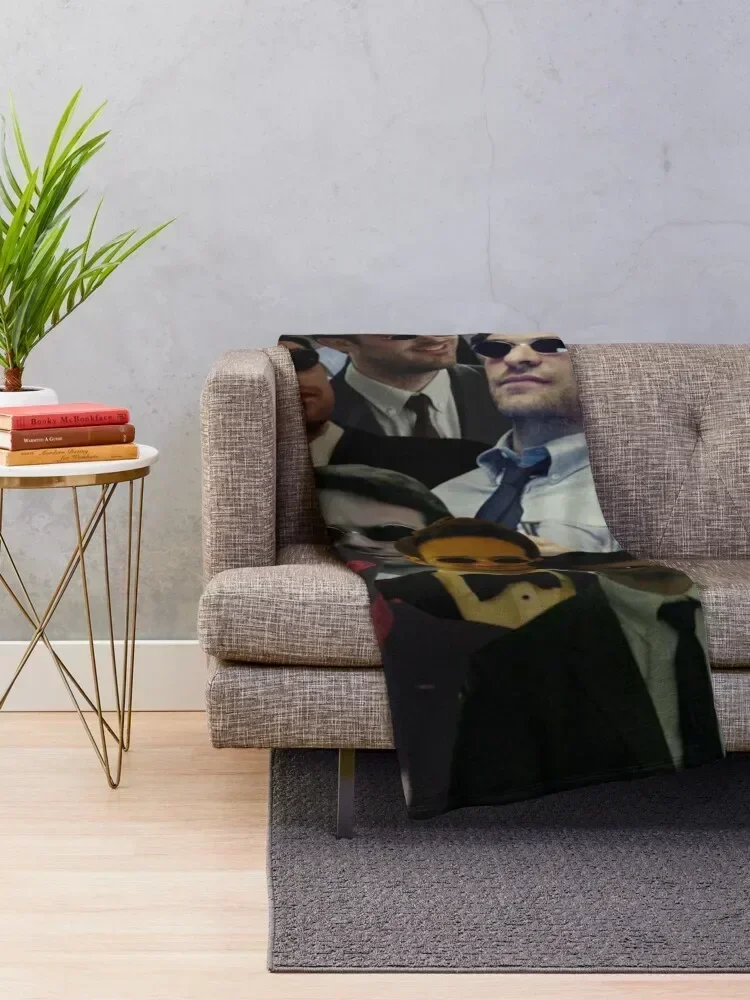 matt murdock-devil dare photo collage Throw Blanket Bed covers for babies Blankets For Baby Bed linens Blankets