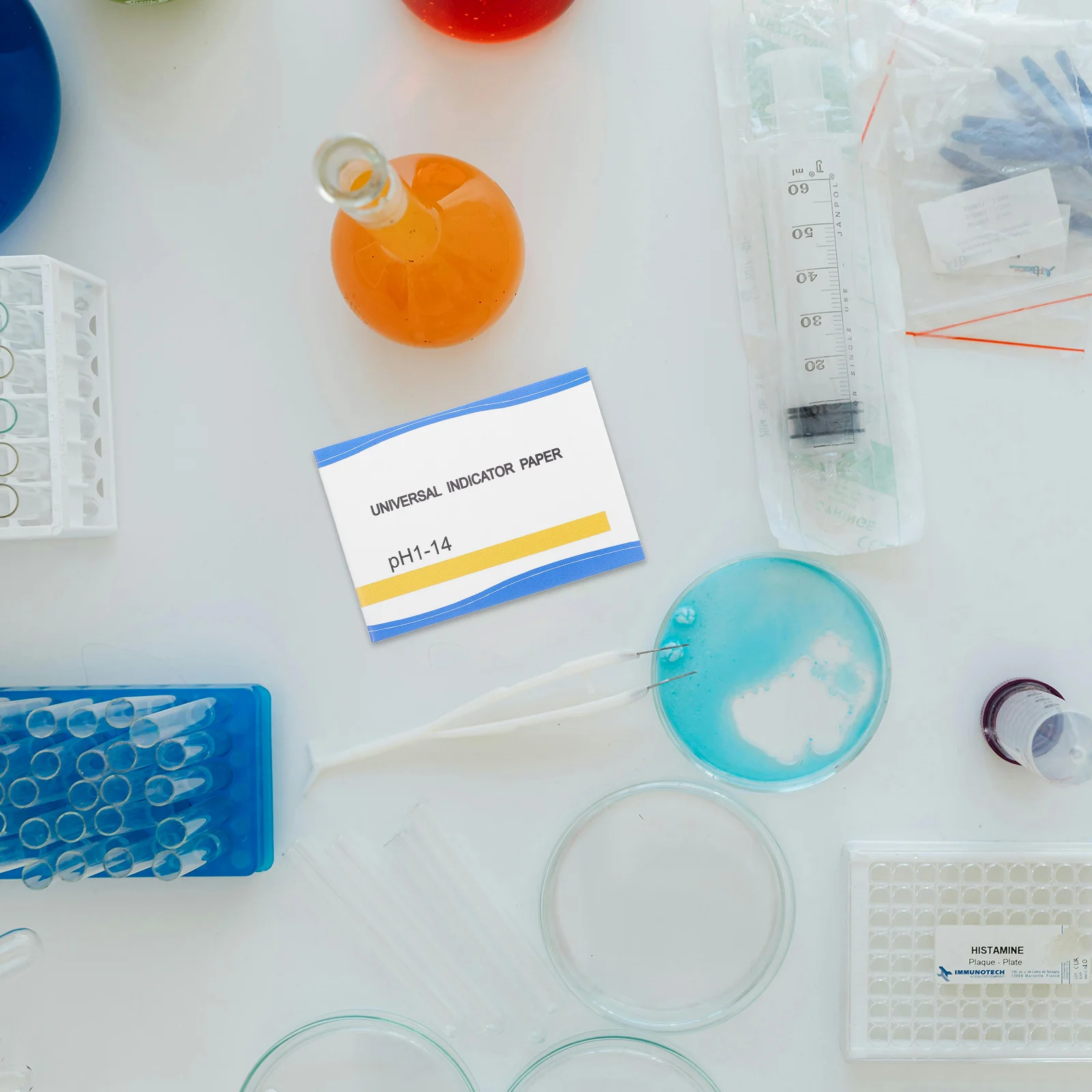 

4Pcs Universal PH Test Strips 0-14 for Water Soil Cosmetics Aquarium Testing Durable and Precise Universal PH Test Strips