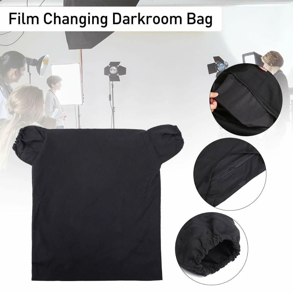 Anti Static Developing Film Changing Darkroom Bag Portable Zipper double layer Easy Clean Load Photo Portable Anti Reflection