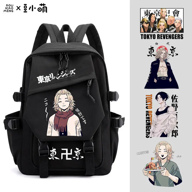 Japanese Anime Tokyo Revengers Print Backpacks Men Women Student Bag School Bags Large Capacity School Backpack