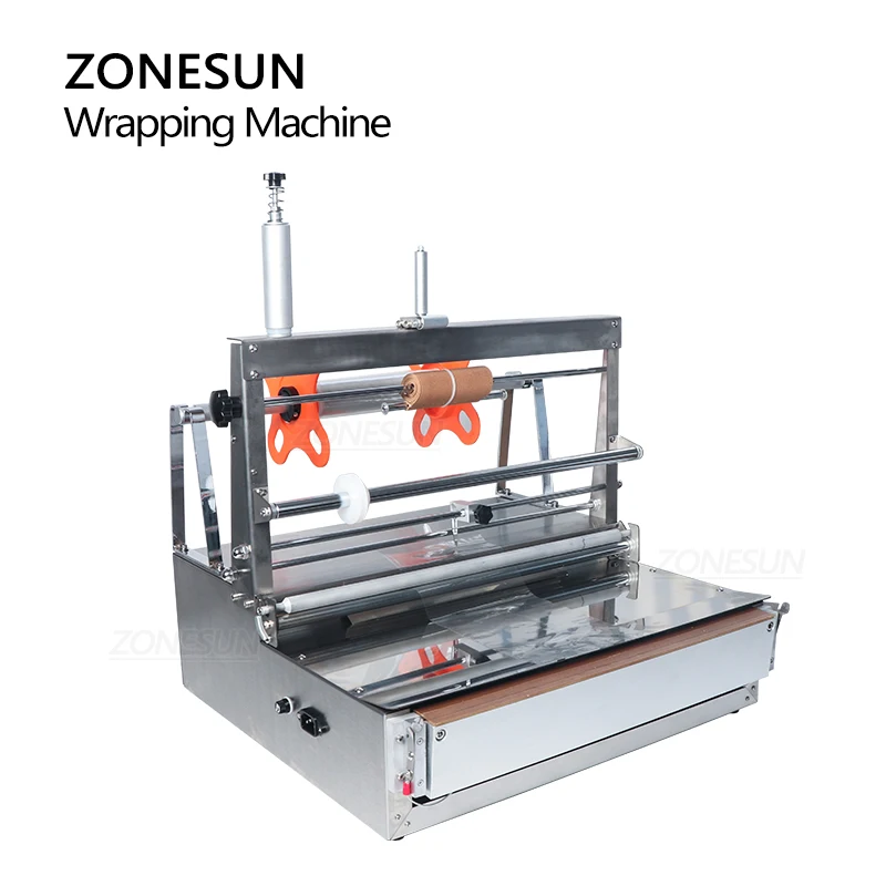 ZONESUN ZS-ACW88 دليل السجائر بوكر صندوق بوب فيلم السلوفان الحرارة ختم التفاف آلة التعبئة والتغليف