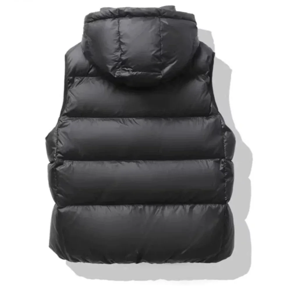 2024 New Duck Down Jacket Vest Women Winter Thick Warm Sleeveless Coat Black Slim Waistcoat Fashion Casual Windproof Coat Vest