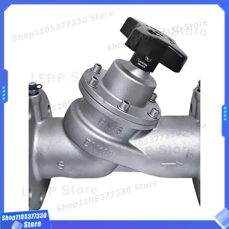 SP45F 16P Digital Static Balance Valve Stainless Steel 304 Hydraulic Flow Control for Water System Precision Adjustment