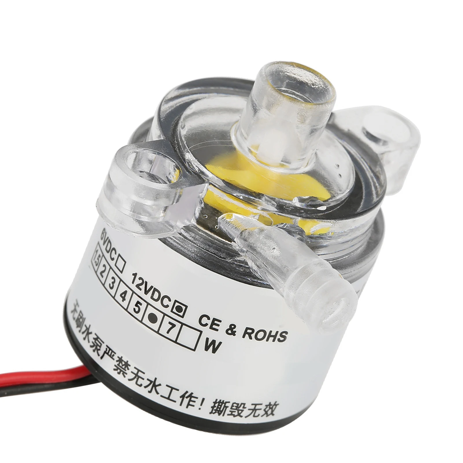 12V Pump, 1pc Mini 12V DC 6W Food Grade Submersible Brushless Water Pump 2L/min