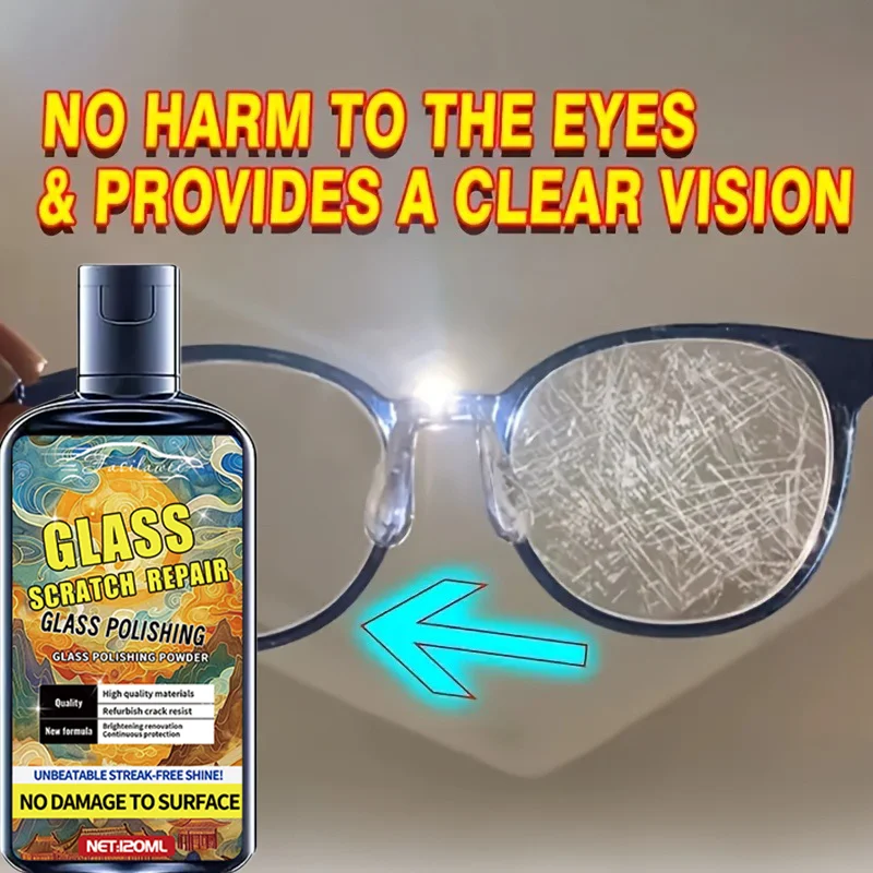 Multi purpose Glass and Lens Scratch Repair Kit - Restoring Clarity and Smooth Surface of Car Windows, Mirrors, Watch Glass