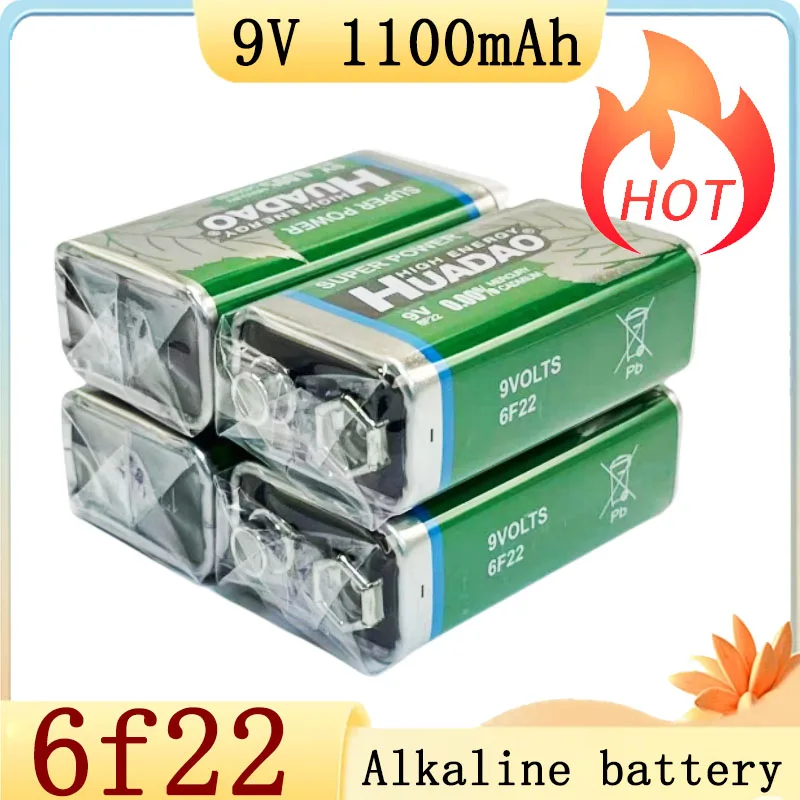 1-30pcs Disposable 9 Volt Battery 9V Battery Multimeter Alarm Microphone 6F22 Carbon Dry Batteries 1100mah for KTV Toy