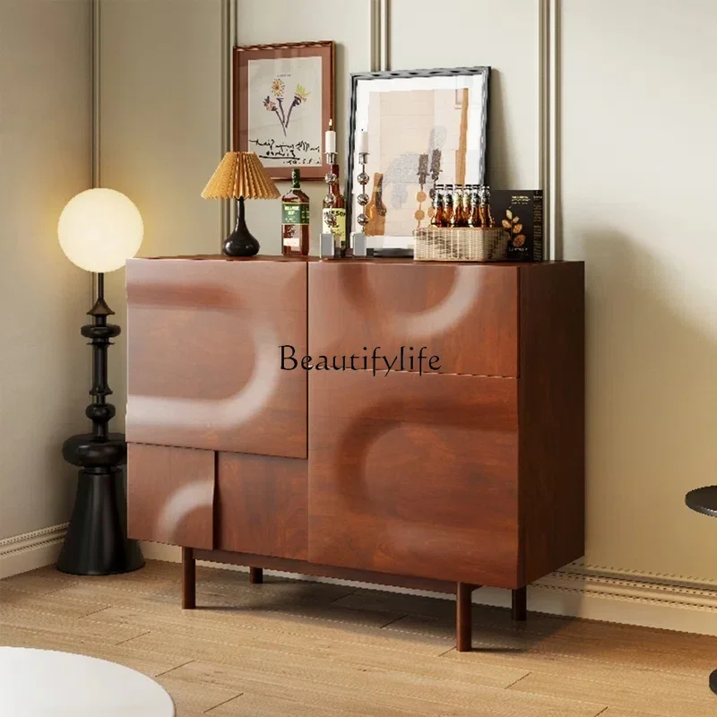 

LJY*entrance door, living room storage, shoe cabinet, bedroom, solid wood hall partition, light luxury medium and ancient style