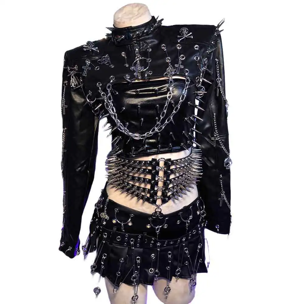 Goth Skirts Emo Clothing Cyber Grunge Festival Y2K Rave Outfits Gothic Clothes Punk Rock Clothes Scene ALT Alternative Vkei - view 5