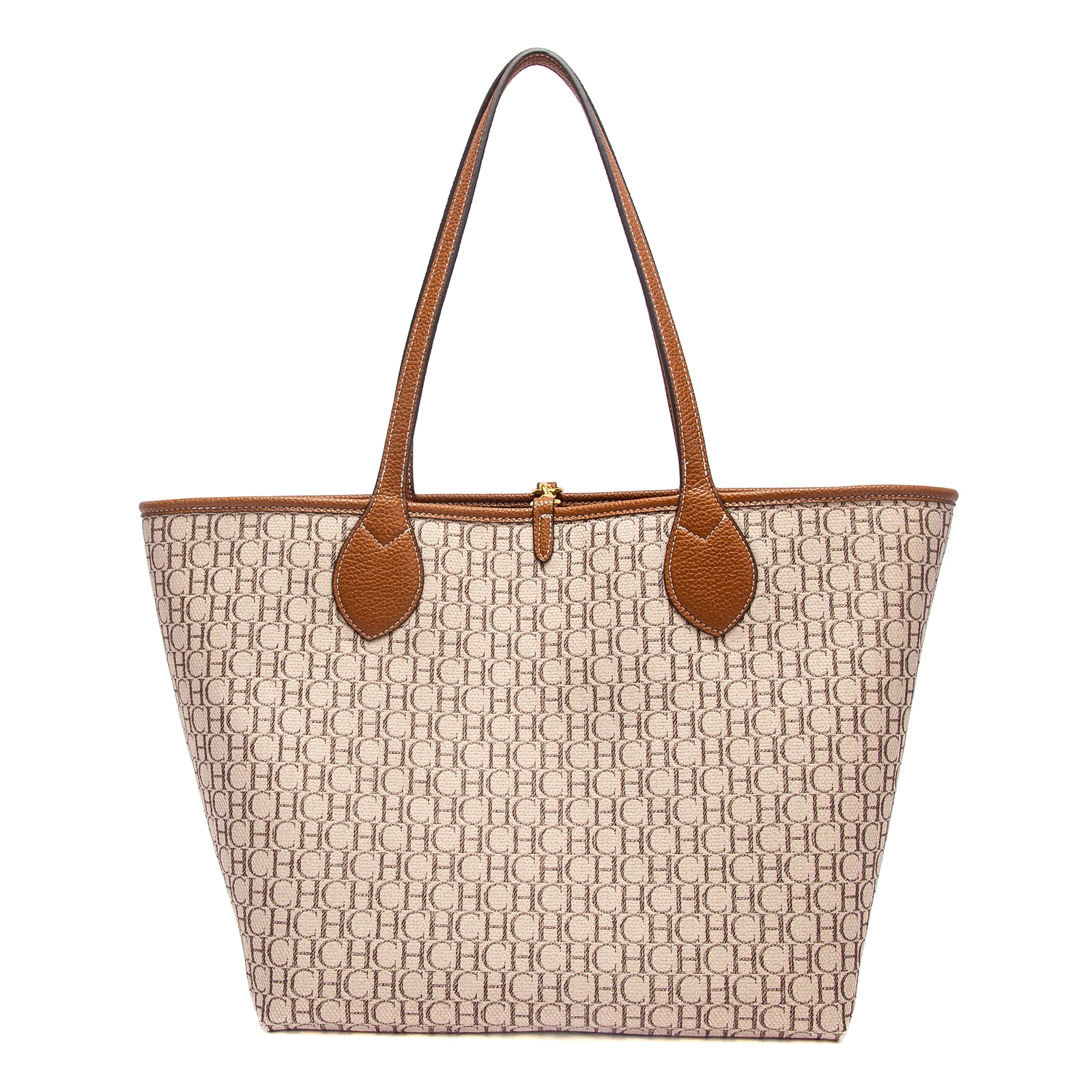 CHCH Women's Tote Bag 2025 Autumn New Coffee Color Handbag Double sided Mother Child Casual Shopping Bag image 4