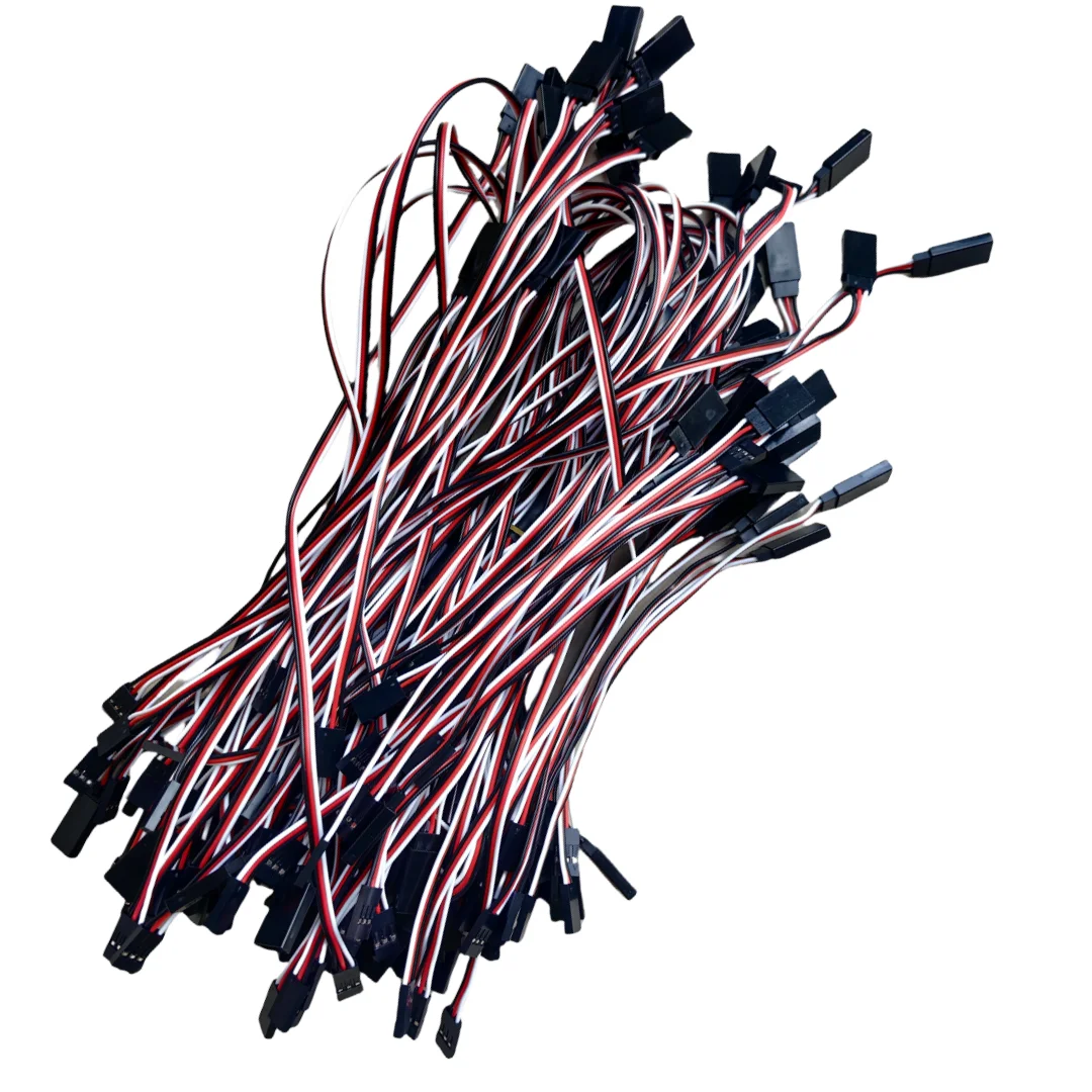 10 قطعة 100 مللي متر 150 مللي متر 200 مللي متر سيرفو تمديد الحبل 300 مللي متر 500 مللي متر ذكر إلى أنثى 10 سنتيمتر سلك من الرصاص المؤازرة ل RC Futaba JR موصل