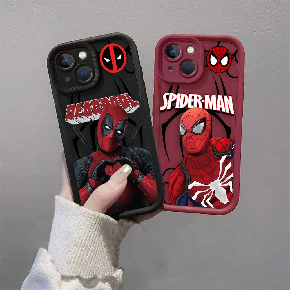 Marvel Deadpool Spider-Man Phone Case For HONOR Y7A Y9 50 20 X95 X9 90 8X MAGIC 5 NOVA 9 Y70 Y70S SE PRO Case Funda Capa Shell