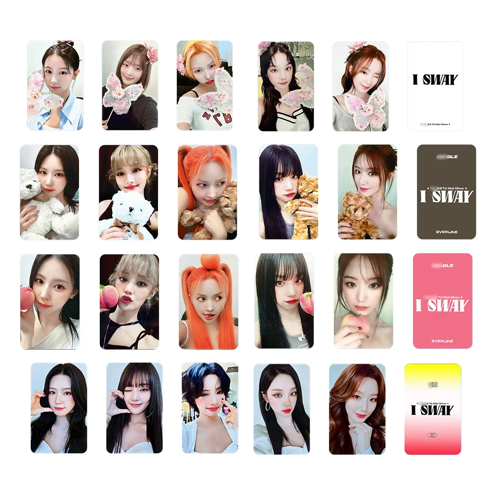 5pcs/Set KPOP (G)I-DLE Trading Card DDM KMS EVERLINE Pre-Ordered Lucky Draw Cards SOYEON MIYEON MINNIE YUQI SHUHUA Fans Gifts