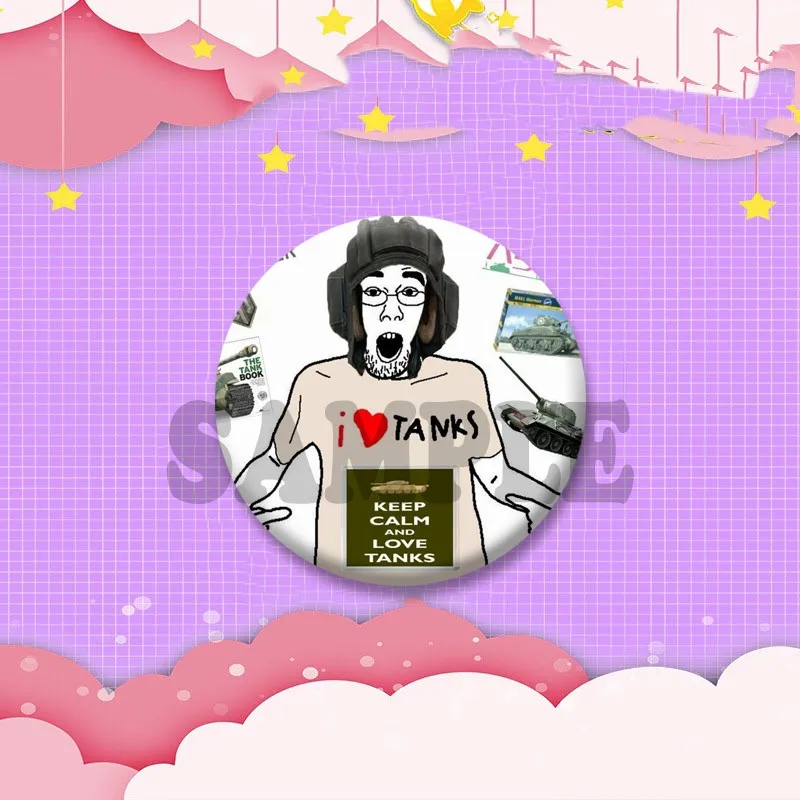 Fashion Jewelry Accessories Enamel Pin Funny Wojak Soyjak Meme Lovers Brooches Lapel Badge for Bag Shoes Decor Gifts for Friends