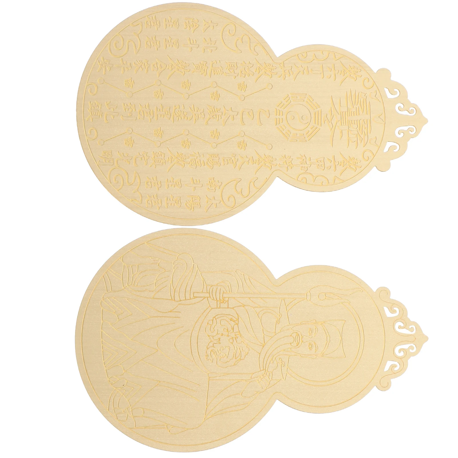 

2Pcs Chinese Style Taisui Amulet Card 2025 Year of The Snake Copper Feng Shui Protection Charm Portable Amulet for Luck