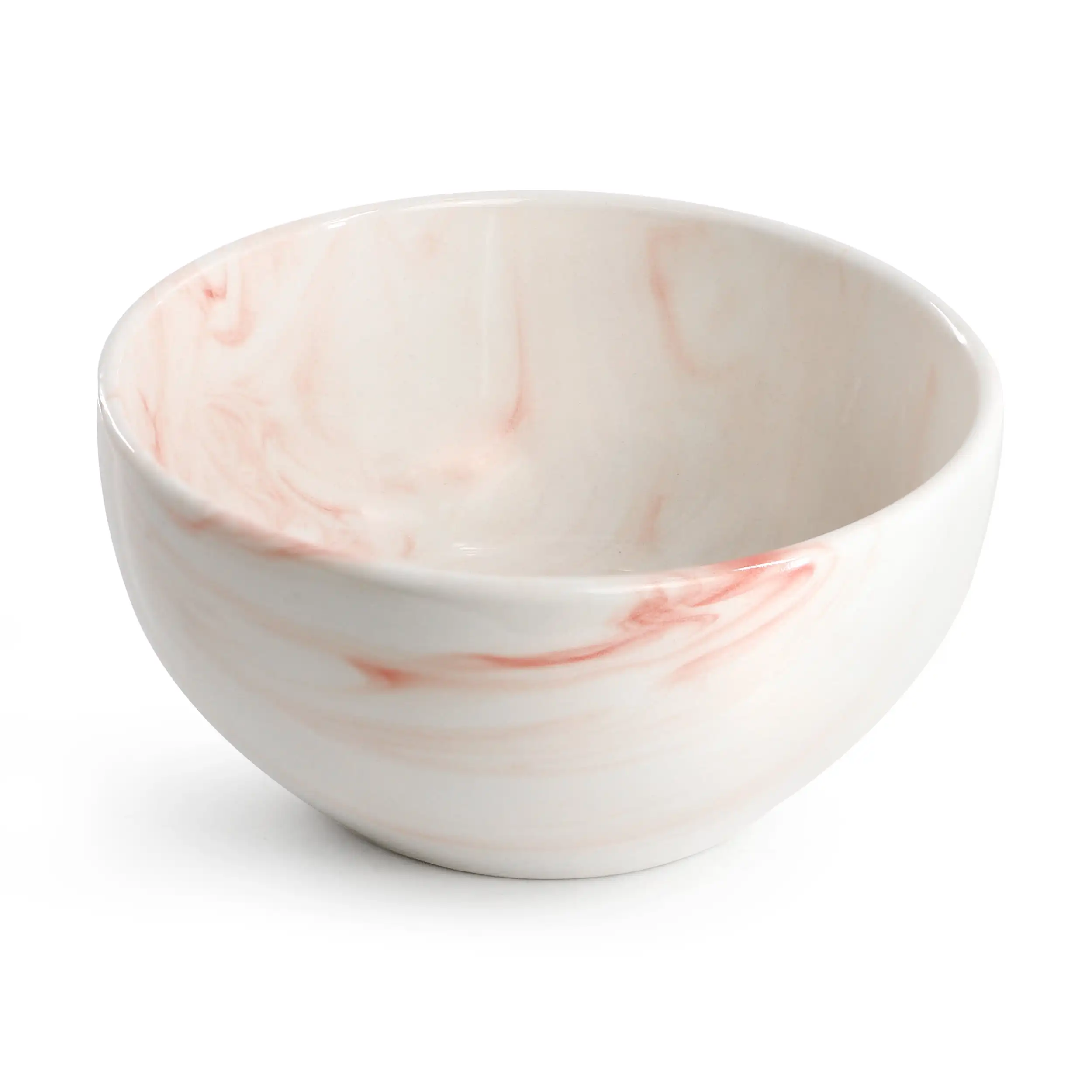 Fine Marble 16 Piece Porcelain Dinnerware Set in Red, Service for 4