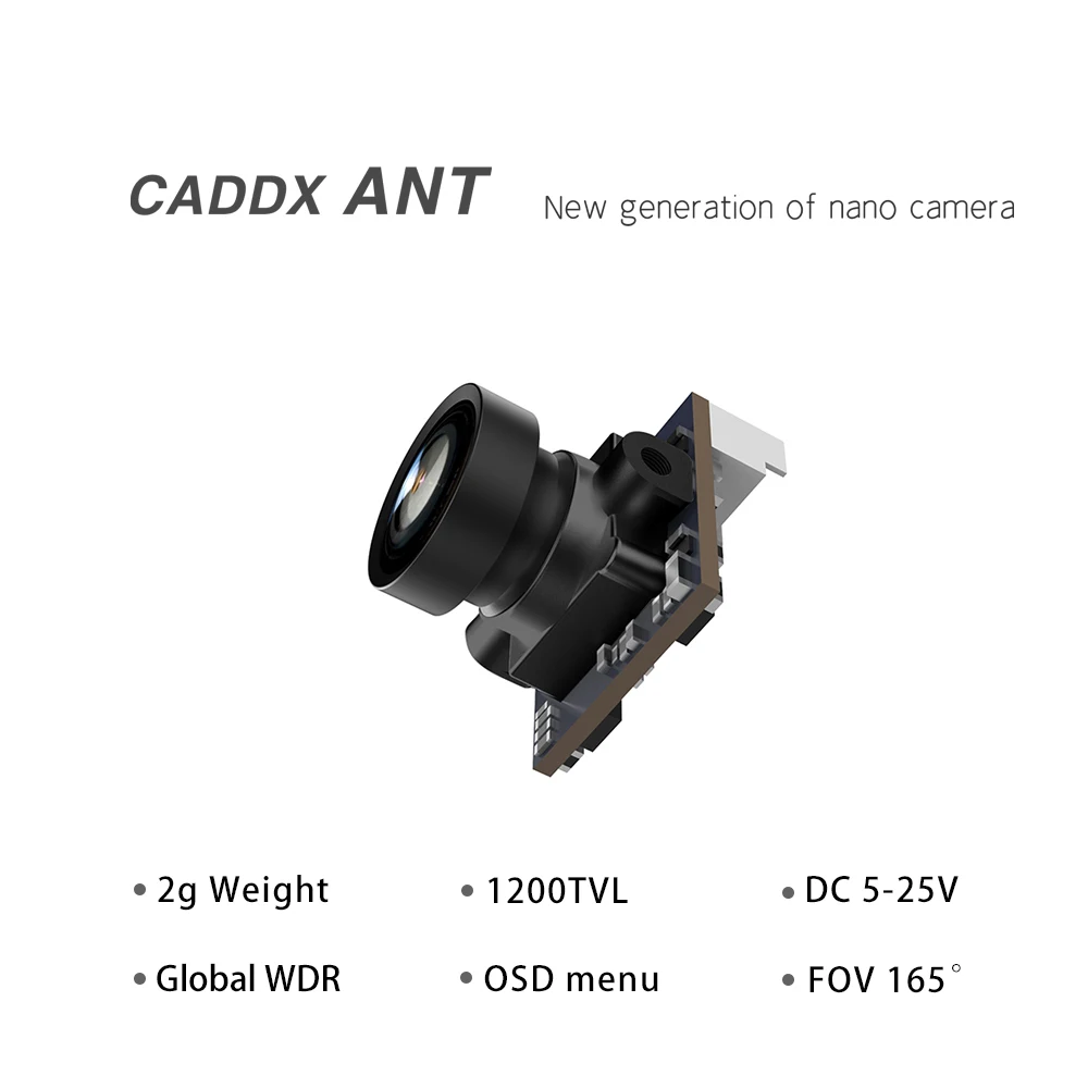CADDX Ant FPV Camera/Ant Lite Analog Camera (FPV Cycle Edition) 1200TVL 4:3/16:9 NTSC/PAL Nano Camera For FPV RC Racing Drone