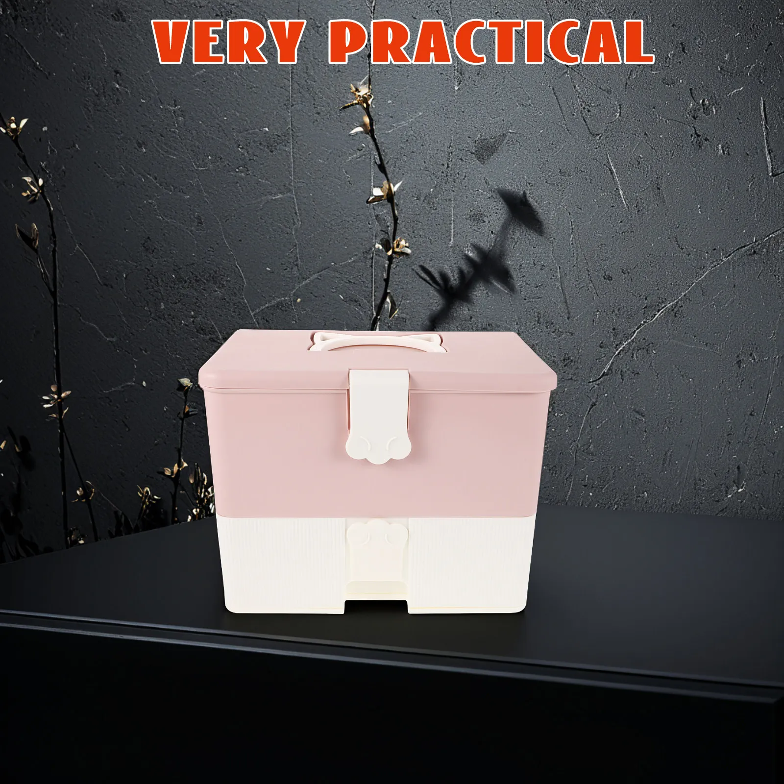Nail Box Organizer Case Double-Layer Large Capacity Portable Nail Storage Holder for Manicure Gel Polish Tools