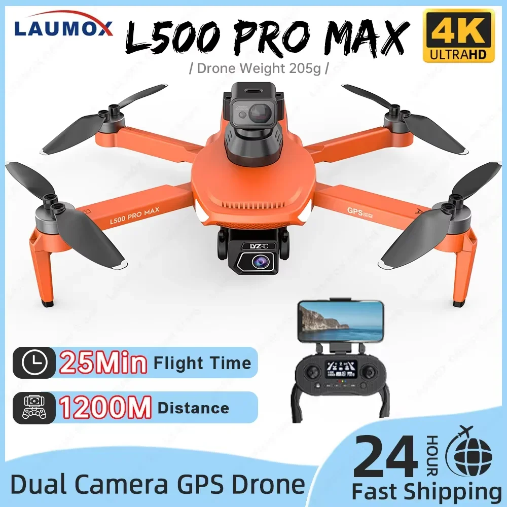 

L500 PRO MAX Mini GPS Drone 4K Profesional Laser Obstacle Avoidance Camera Dron Foldable Brushless Motor RC Quadcopter VS L900