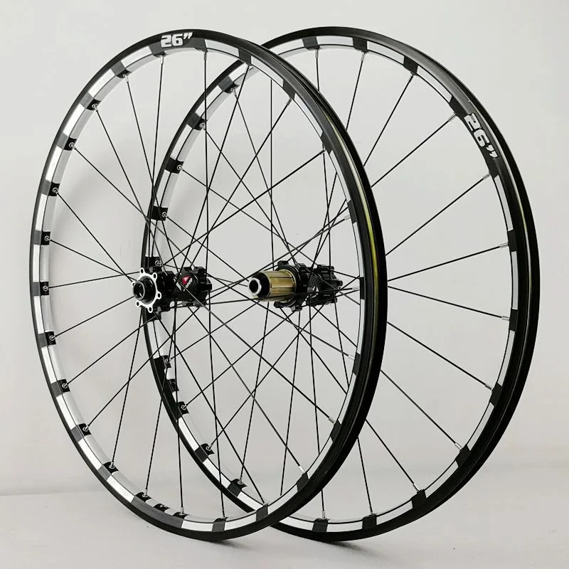 

26 29-дюймовый быстроразъемный ковш для горного велосипеда, комплект колес оси, 24 отверстия, прямой тяговый, 4-ступенчатое дисковое тормозное колесо