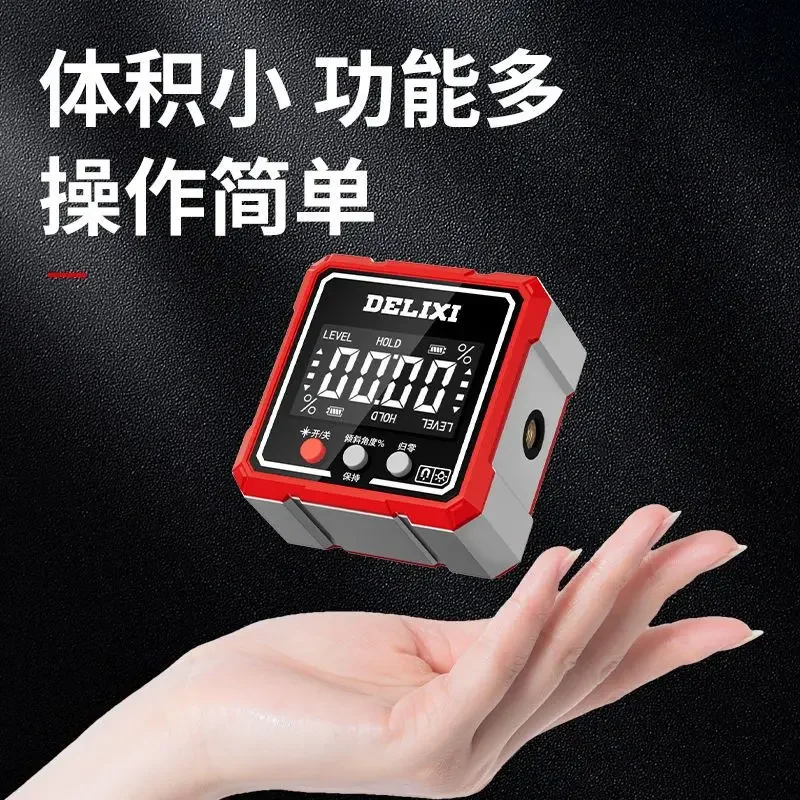 Dip Box High Precision Portable Digital Display Electronic Slope Angle Ruler with Magnetic Specification Slope Leveler