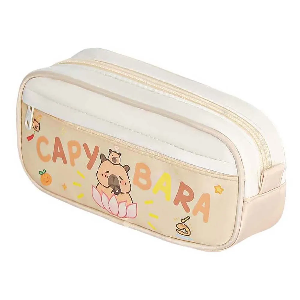 

Pencil Case Capybara Stationery Bag Large Capacity Desktop Storage Large Capybara Pen Bag Animals Capibala Cartoon Pencil Bag
